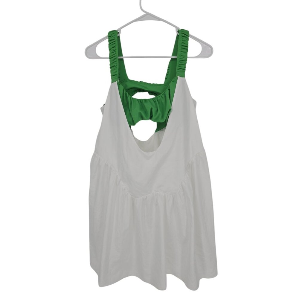 FP Movement Size Medium Womens Dress One Two Punch Green White Set NWOT